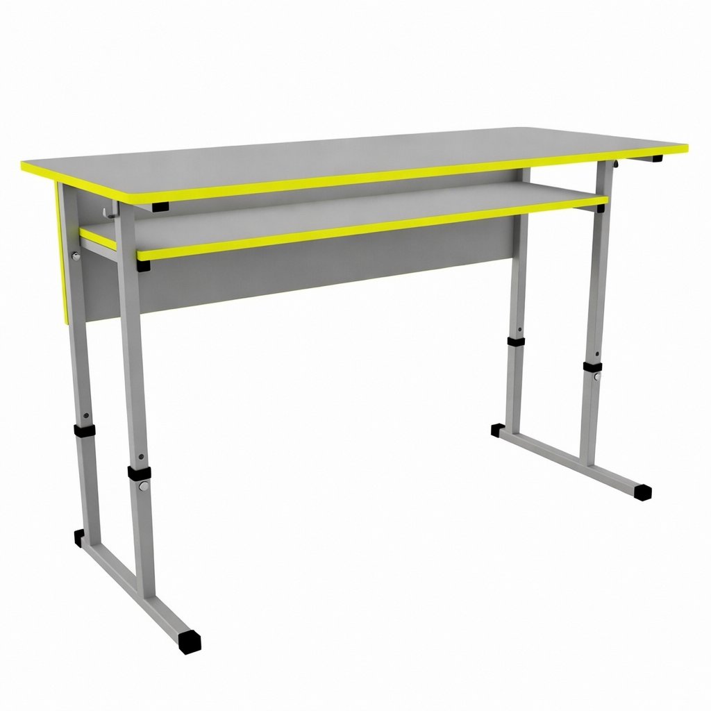 Стіл учнівський двомісний 1200х500х580/640/700/760 мм з регулюванням по висоті MEBLIX